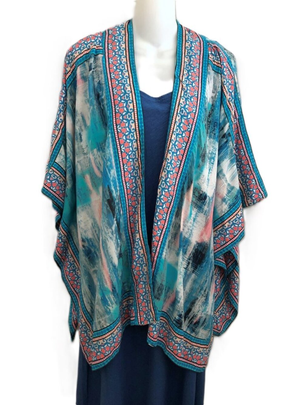 Tolani Collection Bohemian Artsy Kimono Jacket Size Medium